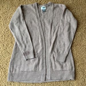 Girls OLD NAVY tan cardigan sweater size small